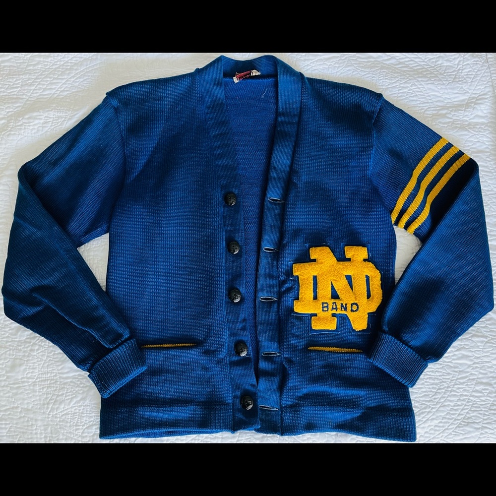 Authentic University of Notre Dame Band Cardigan